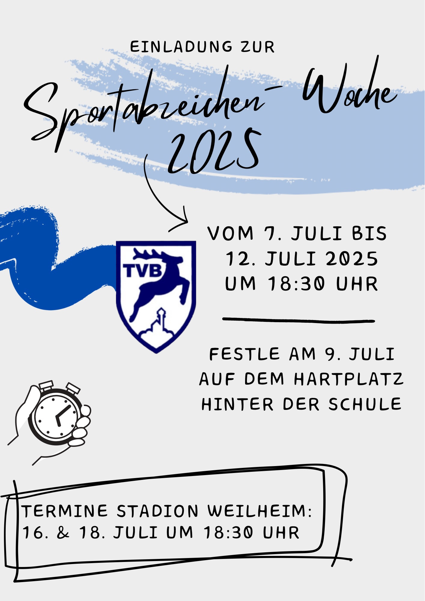 Einladung Sportabzeichen Woche 2025
