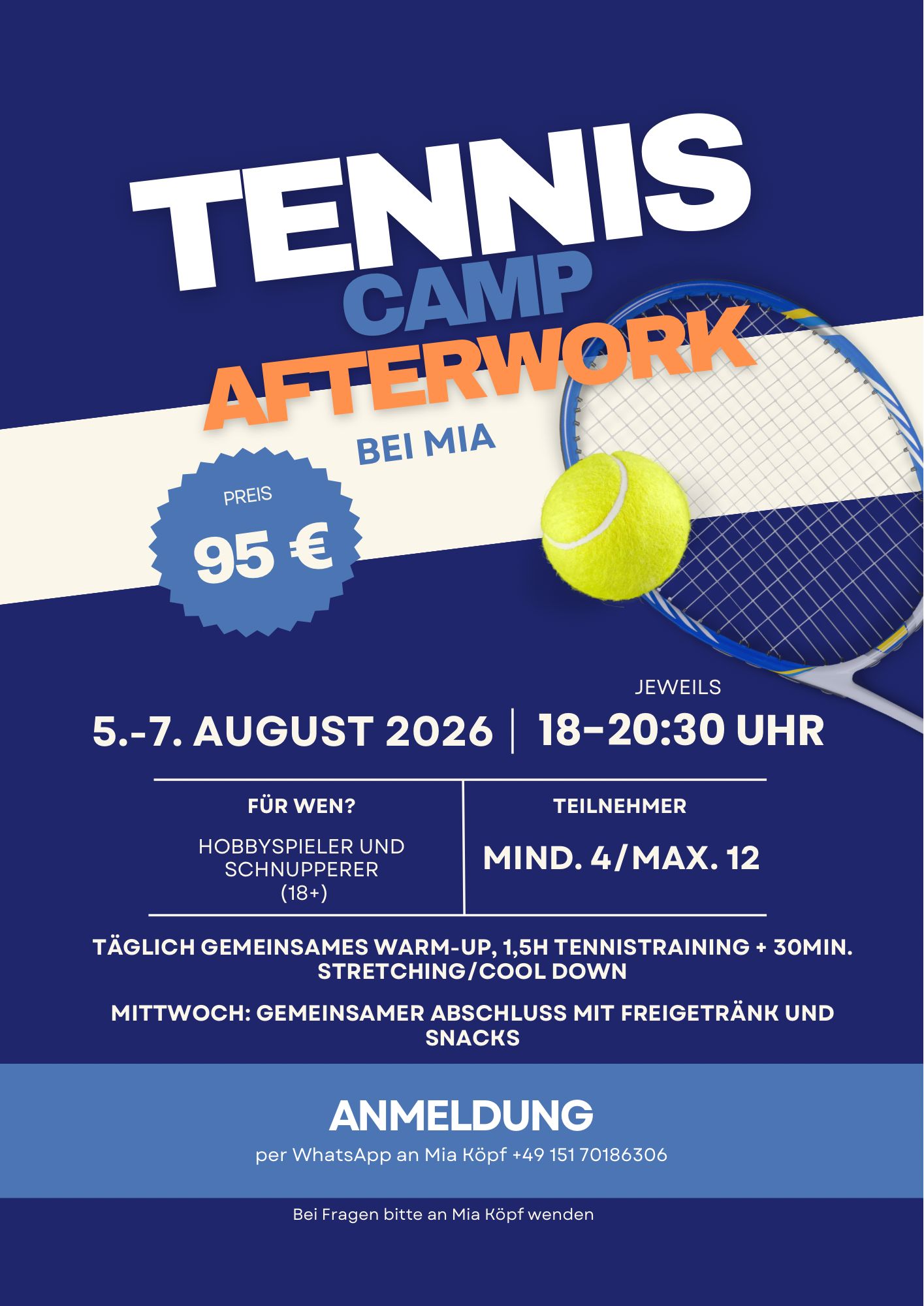 Afterwork Camp Mia 2026